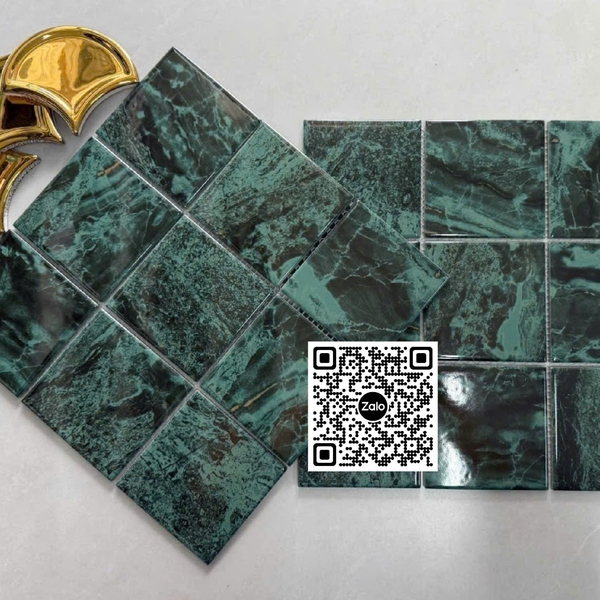 Gạch Mosaic 30x30 Ốp Dán Trang Trí xanh rêu 97M02