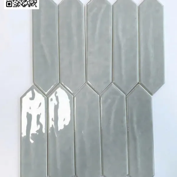 Gạch Thẻ 7.5x30 Hình Mũi Tên Giá Rẻ ốp lát trang trí màu xám