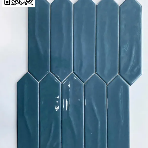 Gạch Thẻ 7.5x30 Hình Mũi Tên Giá Rẻ ốp lát trang trí màu xanh coban