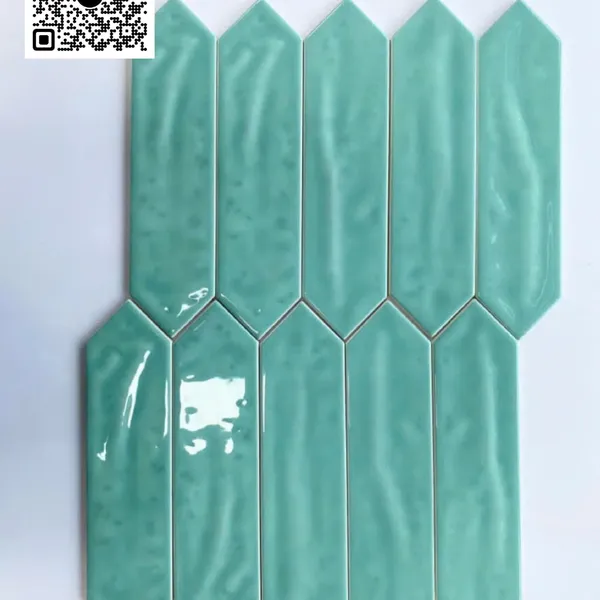 Gạch Thẻ 7.5x30 Hình Mũi Tên Giá Rẻ ốp lát trang trí màu xanh dương