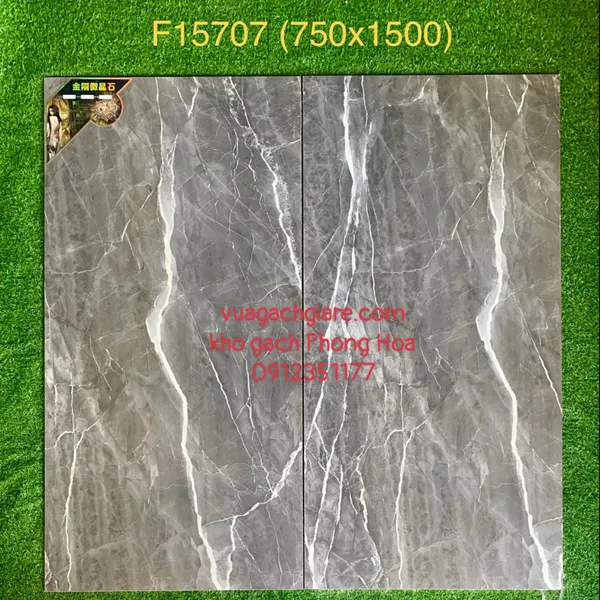 Gạch Đá Ốp Lát 75x150 Cao Cấp Trung Quốc xám vân đá F15707