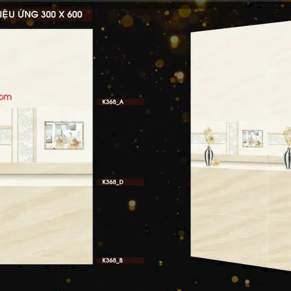 Gạch Men 30x60 Ốp Tường Giá Rẻ PAK vàng vân đá K368