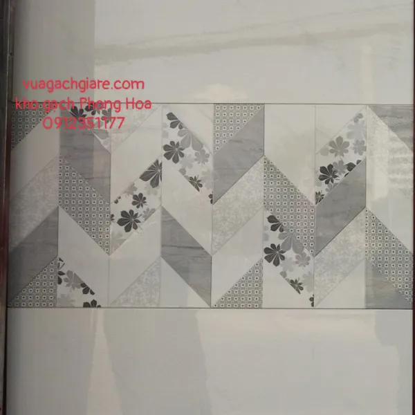 Gạch Men Ốp Tường 40x80 Luxury trắng vân khói LX48009