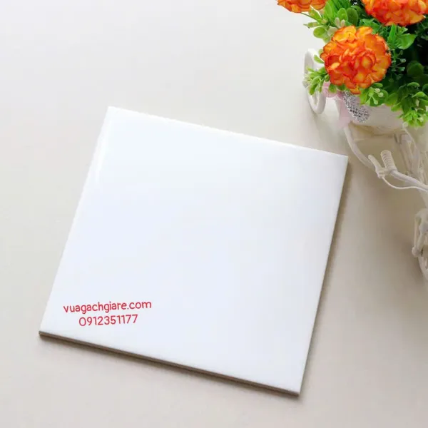 Gạch Thẻ 10x10 Giá Rẻ ốp lát trang trí màu trắng