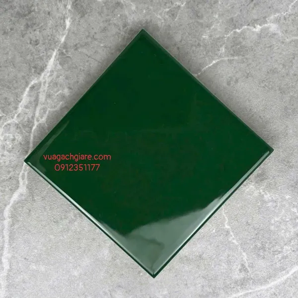 Gạch Thẻ 10x10 Giá Rẻ ốp lát trang trí màu xanh lá cây