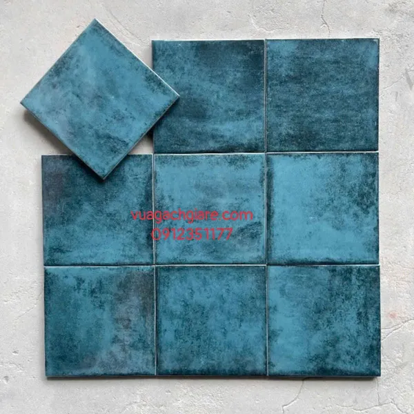 Gạch Thẻ 15x15 Giá Rẻ ốp lát trang trí màu xanh coban 1507G