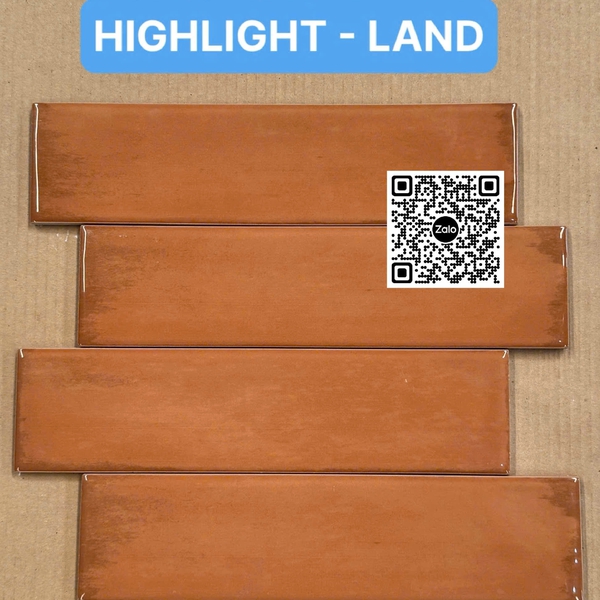 Gạch Thẻ 7.5x30 Ốp Lát Trang Trí màu cam