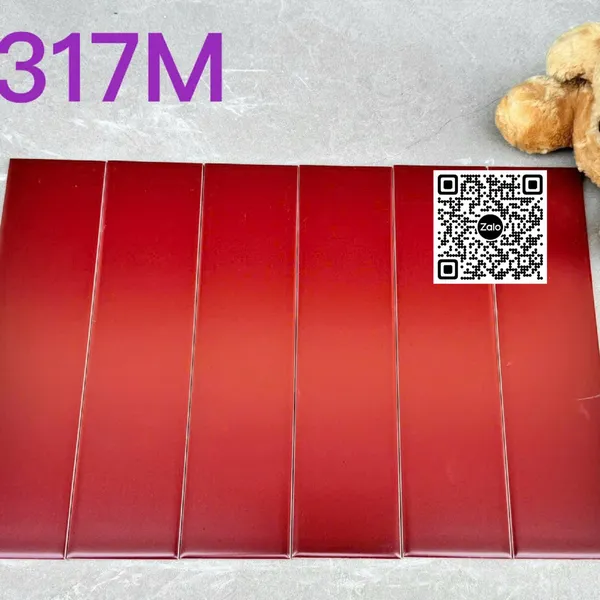 Gạch Thẻ 7.5x30 Ốp Lát Trang Trí màu đỏ P75317