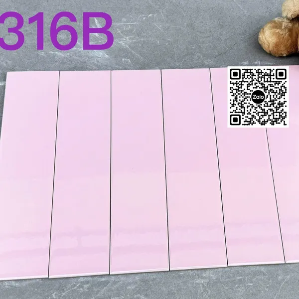 Gạch Thẻ 7.5x30 Ốp Lát Trang Trí màu hồng M75316B