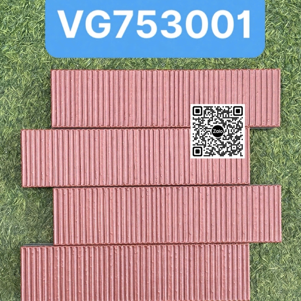 Gạch Thẻ 7.5x30 Ốp Lát Trang Trí màu hồng VG753001