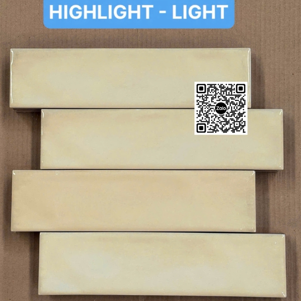 Gạch Thẻ 7.5x30 Ốp Lát Trang Trí màu kem
