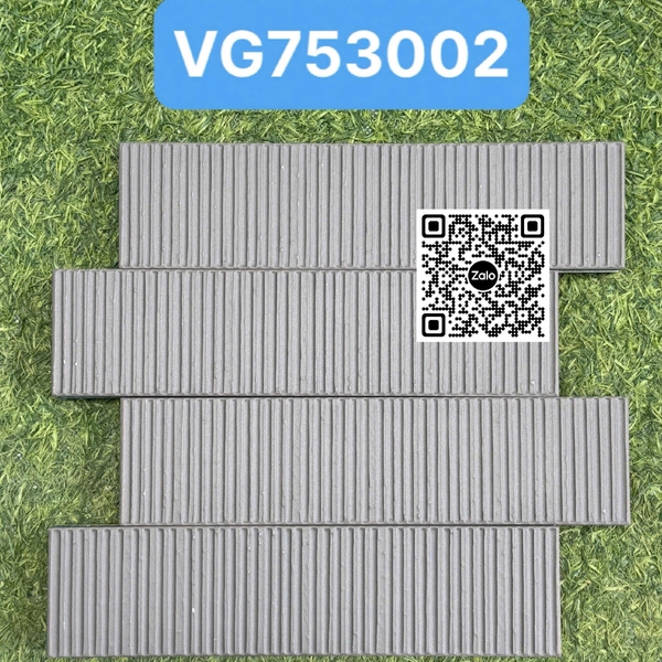 Gạch Thẻ 7.5x30 Ốp Lát Trang Trí màu xám VG753002