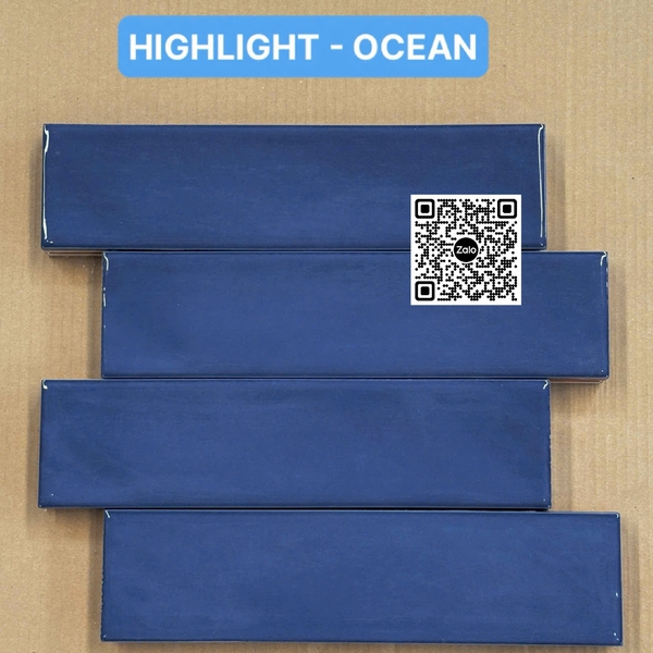 Gạch Thẻ 7.5x30 Ốp Lát Trang Trí màu xanh coban