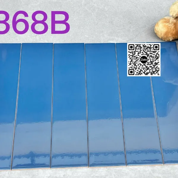 Gạch Thẻ 7.5x30 Ốp Lát Trang Trí màu xanh coban P75368B
