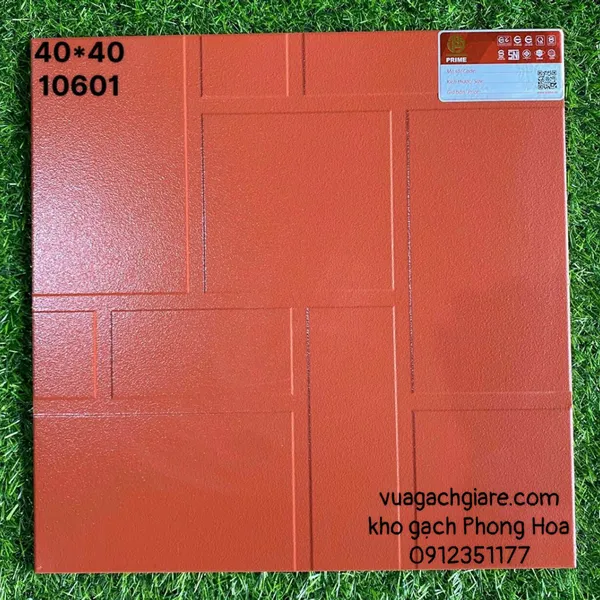 Gạch Tráng Men 40x40 Cotto PRIME màu đỏ 10601