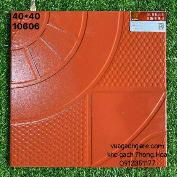 Gạch Tráng Men 40x40 Cotto PRIME màu đỏ 10606