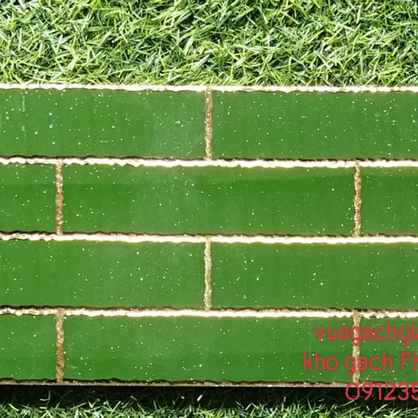 Gạch Trang Trí Khắc Kim 15x30 xanh nhũ vàng 1507 - vàng nhũ vàng 1508