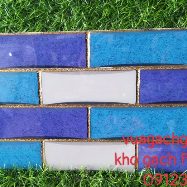 Gạch Trang Trí 15x30 Khắc Kim Nhũ Vàng 15303
