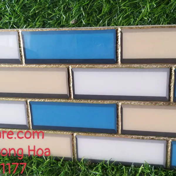 Gạch Trang Trí 15x30 Khắc Kim Nhũ Vàng15305