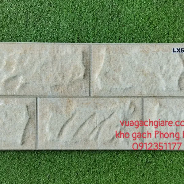 Gạch Men Ốp Tường Trang Trí 25x50 Thanh Thanh màu kem vàng vân giả đá LX5-4
