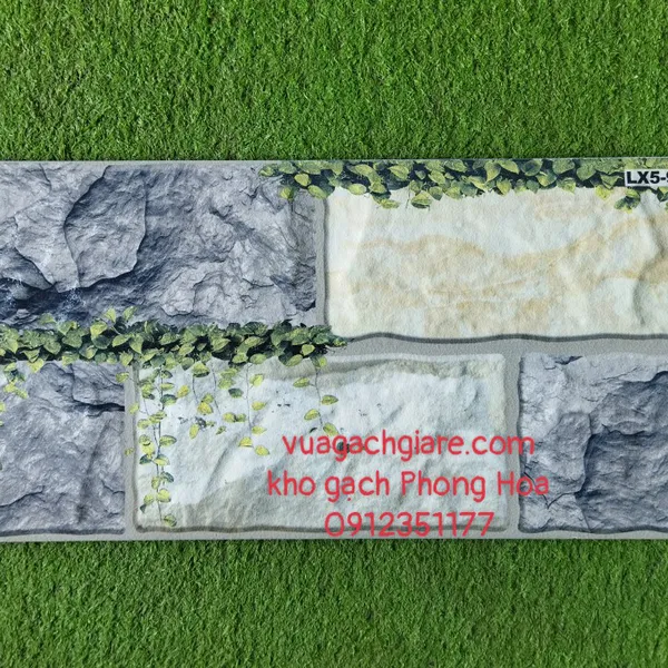 Gạch Men Ốp Tường Trang Trí 25x50 Thanh Thanh màu xám vân giả đá LX5-9