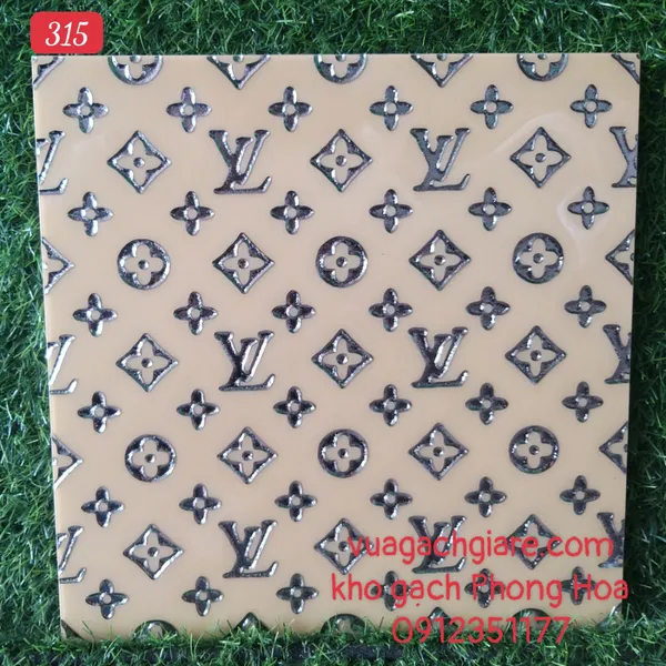 Gạch Trang Trí 30x30 Khắc Kim Nhũ Bạc 315