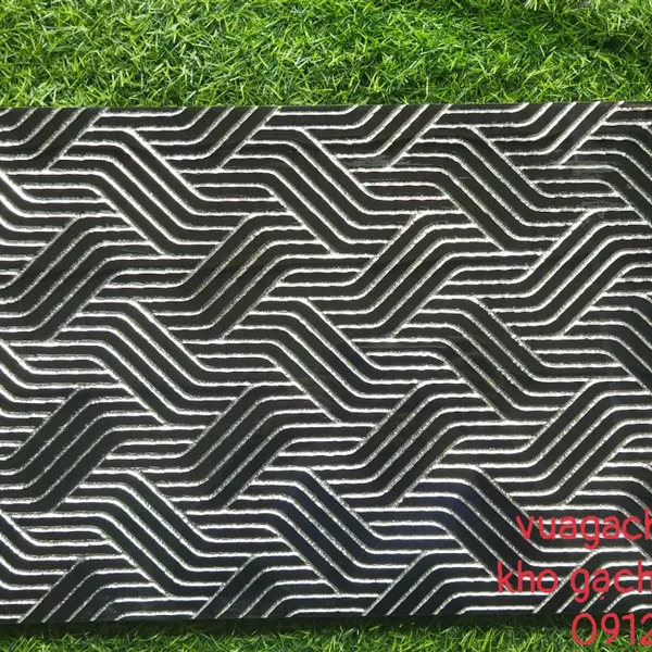 Gạch Trang Trí Khắc Kim 30x60 Trung Quốc đen nhũ bạc 30611B