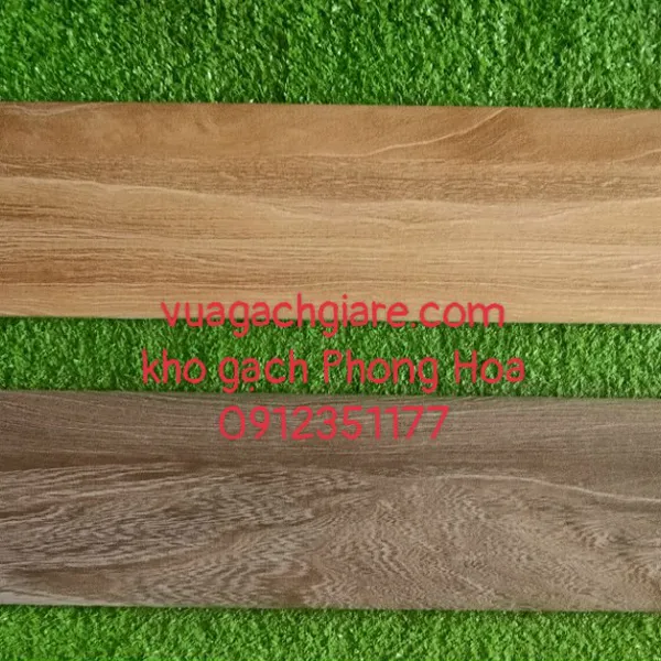 Gạch Vân Gỗ 15x80 Giá Rẻ CMC nâu vàng - nâu đất 8159 - 8158