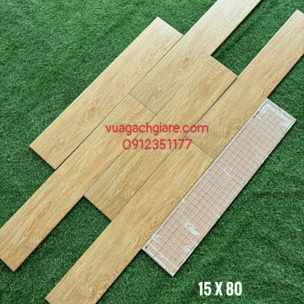 Gạch Vân Gỗ 15x80 màu xám - màu vàng - nâu vàng