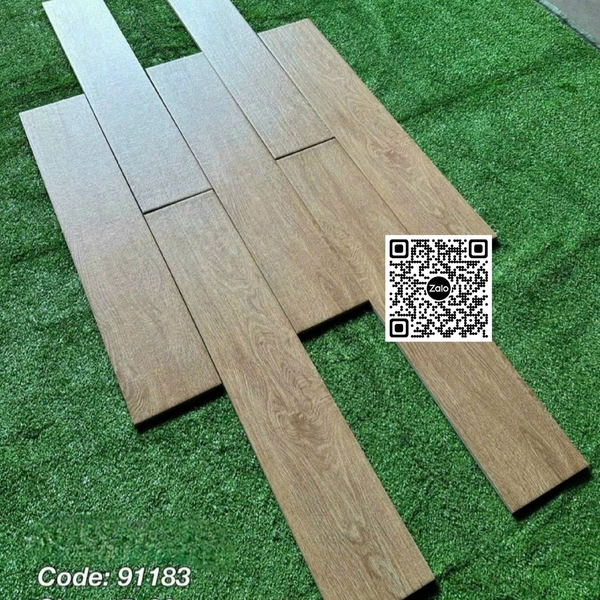 Gạch Vân Gỗ - Gạch Giả Gỗ 15x80 Ốp Lát màu nâu 91183