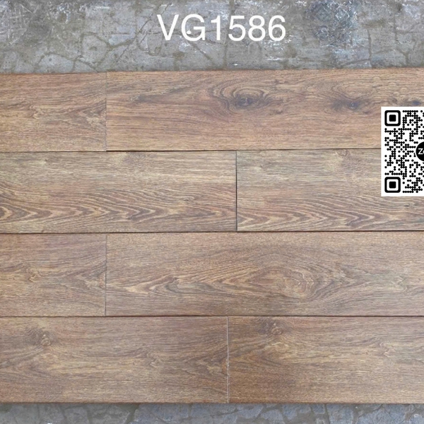 Gạch Vân Gỗ - Gạch Giả Gỗ 15x80 Ốp Lát màu nâu 1586