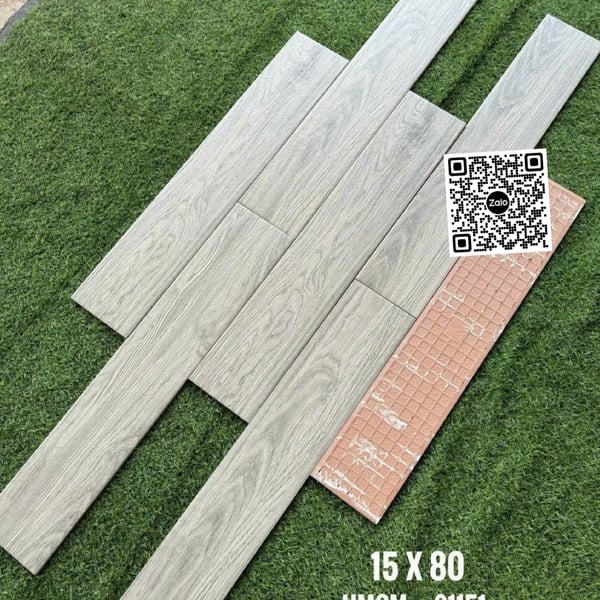 Gạch Vân Gỗ - Gạch Giả Gỗ 15x80 Ốp Lát màu xám 91151
