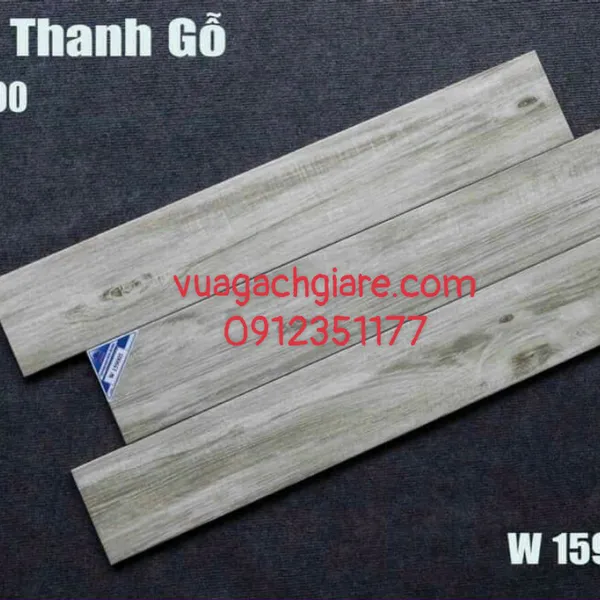 Gạch Vân Gỗ 15x90 CMC nâu vàng - xám - nâu đất