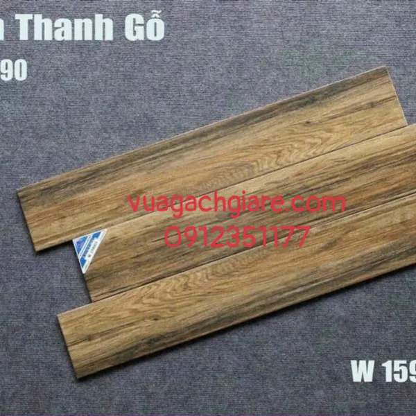 Gạch Vân Gỗ 15x90 CMC nâu vàng - xám - nâu đất