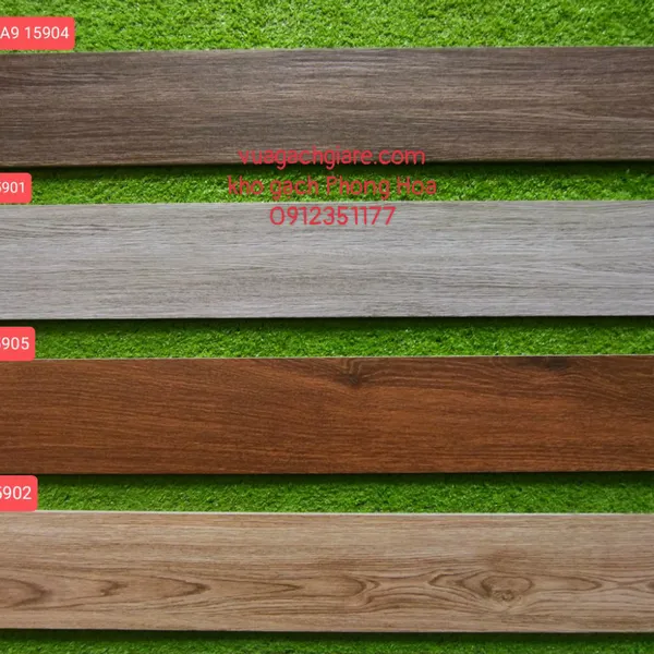 Gạch Vân Gỗ 15x90 Viglacera màu xám 15901
