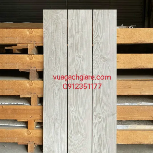 Gạch Vân Gỗ 195x1200 Ấn Độ màu xám