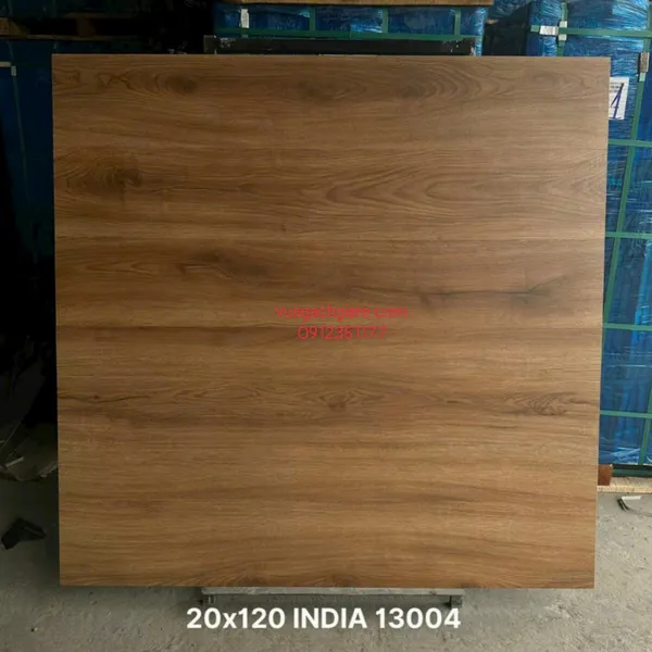 Gạch Vân Gỗ 20x120 Ốp Lát Ấn Độ Giá Rẻ nâu đất 13004