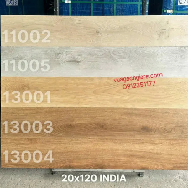 Gạch Vân Gỗ 20x120 Ốp Lát Ấn Độ Giá Rẻ nâu đất 13004