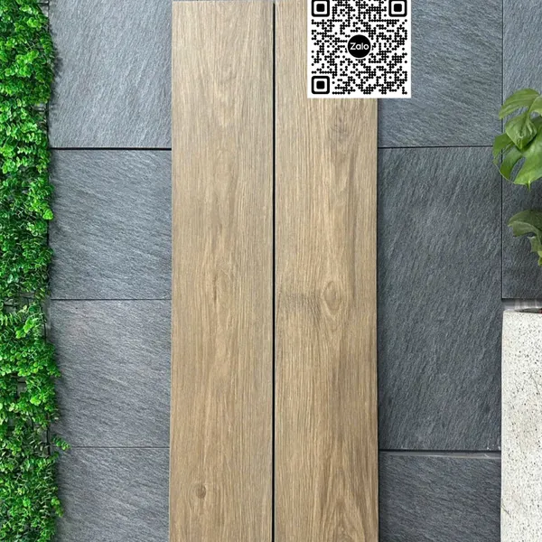 Gạch Đá Mờ Vân Gỗ - Gạch Giả Gỗ 20x120 Ốp Lát màu nâu MT20125