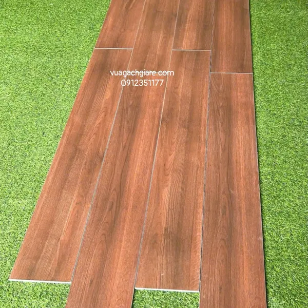 Gạch Vân Gỗ 20x120 Giá Rẻ nâu đỏ 201213