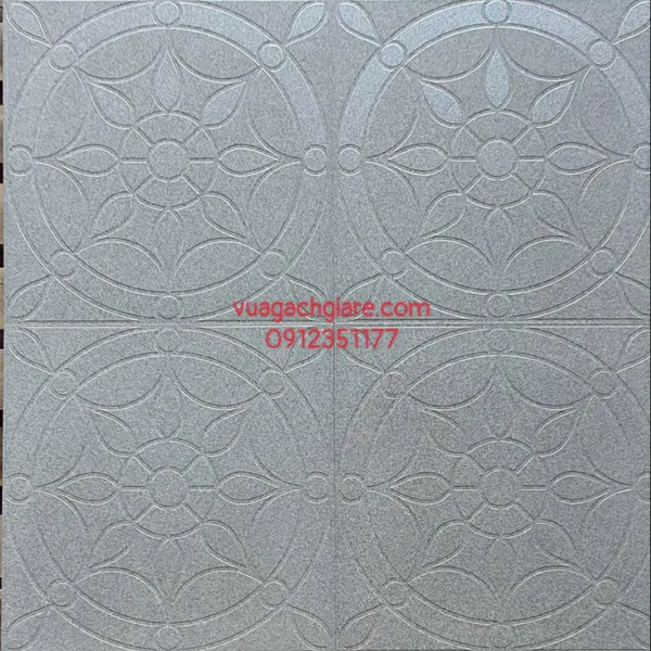 Gạch Đá Mờ 40x40 Lát Nền Sân Giá Rẻ hình tròn màu xám GS5209