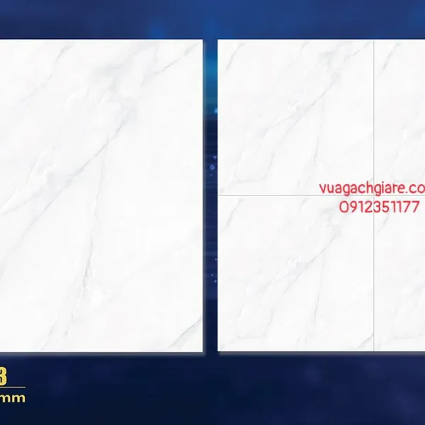 Gạch Đá 80x80 Ốp Lát Giá Rẻ Trung Nguyên trắng vân khói TN80803