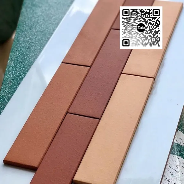 Gốm Mỹ Thẻ 6x24 Ốp Dán Trang Trí màu đỏ