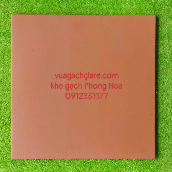 Gạch lát Cotto Gốm Mỹ 40x40 màu đỏ