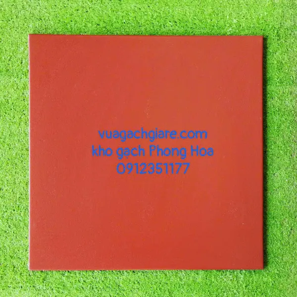 Gạch lát Cotto Gốm Mỹ 40x40 màu đỏ