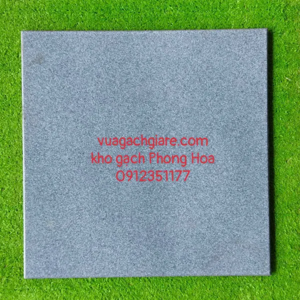 Gạch lát Cotto Gốm Mỹ 40x40 Tráng Men màu ghi xám - màu xám đậm