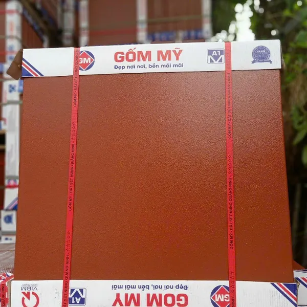 Gạch lát Cotto Gốm Mỹ 40x40 màu đỏ
