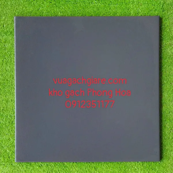 Gạch lát Cotto Gốm Mỹ 40x40 Tráng Men màu ghi xám - màu xám đậm