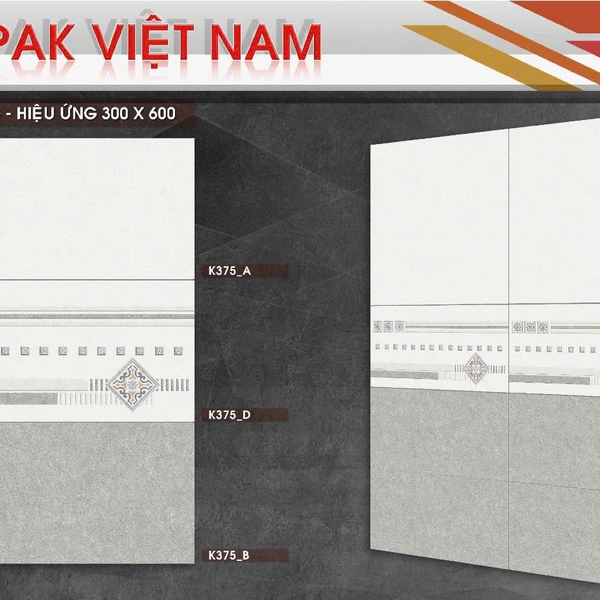 Gạch Men 30x60 Ốp Tường Giá Rẻ xám vân đá K375