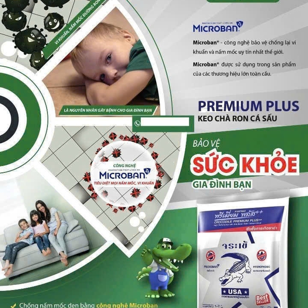 Keo Chà Ron Gạch Crocodile Premium Plus Giá Rẻ